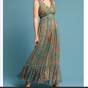 Anthropology Ranna Gill Maxi Dress